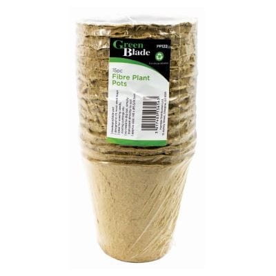 8.5cm x 8cm Fibre Seed Pots - Pack of 15 - By Green Blade
