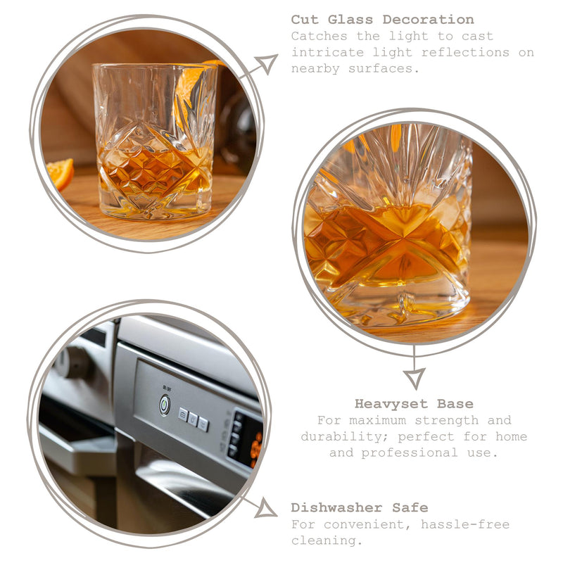 310ml Classic Whisky Glasses - Pack of 2 - By Rink Drink
