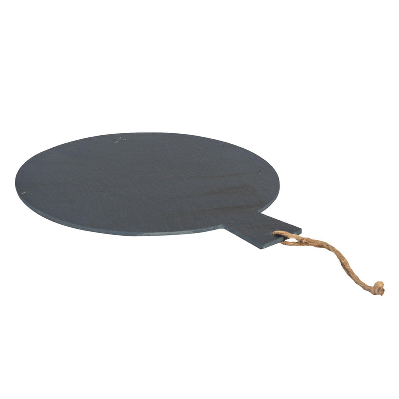 Argon Tableware Rustic Slate Pizza Board with Rope