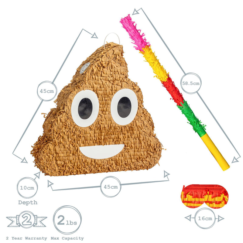 Poop Emoji Piñata Party Set - By Fax Potato
