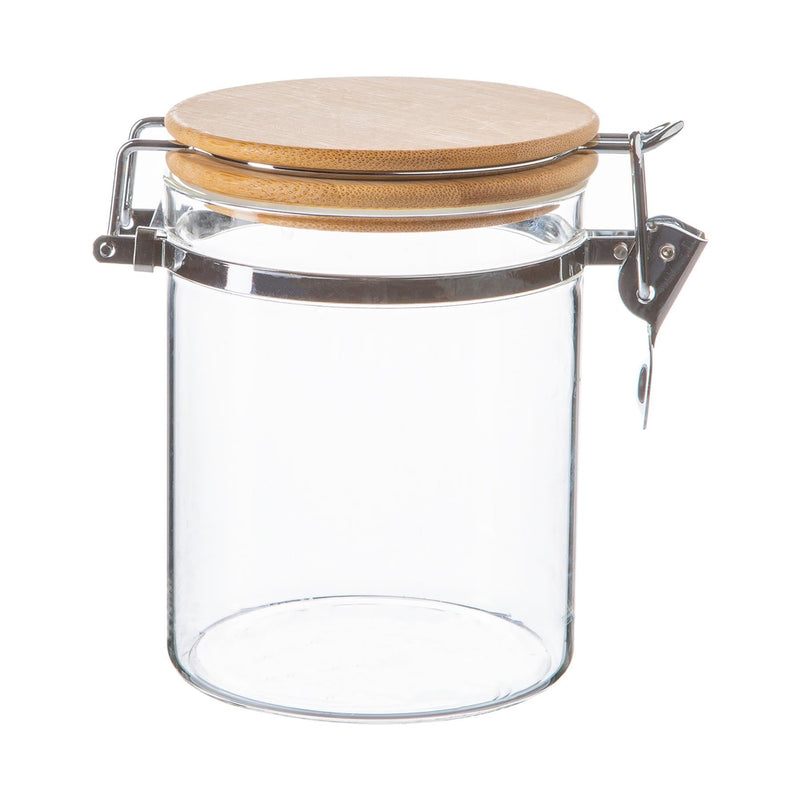 720ml Glass Storage Jar with Wooden Clip Lid - By Argon Tableware