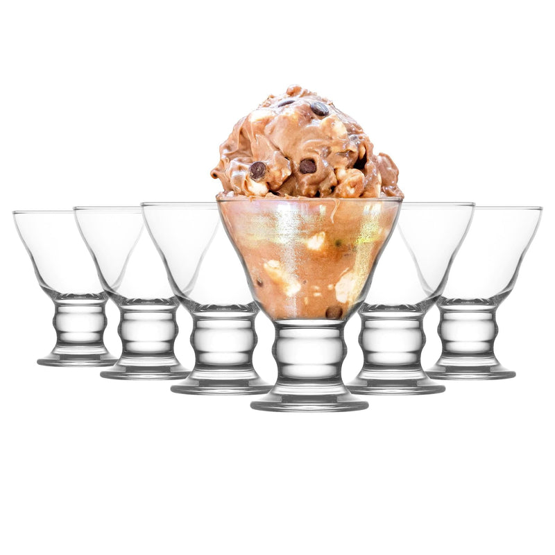 255ml Orion Glass Ice Cream Bowls - Pack of 6 - By LAV