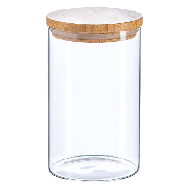 1L Scandi Storage Jar with Wooden Lid - By Argon Tableware