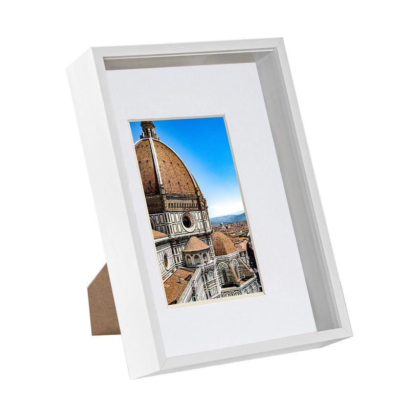 A4 (8" x 12") 3D Deep Box Photo Frame with A5 Mount - By Nicola Spring