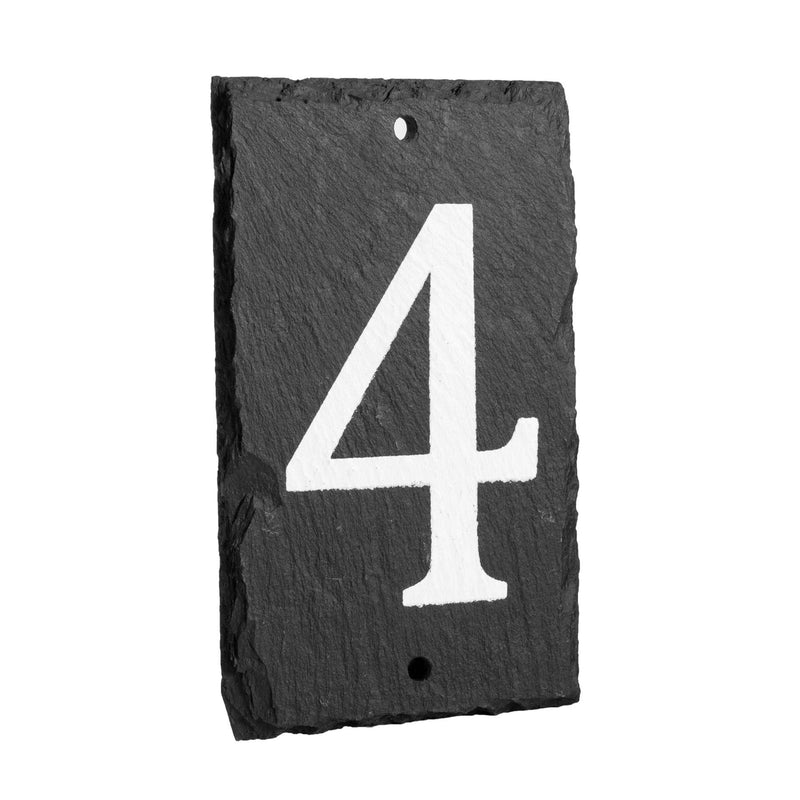 Number 4 Slate House Sign - By Nicola Spring
