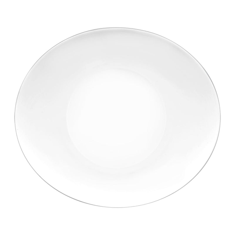27cm White Prometeo Glass Dinner Plates - Pack of Six - By Bormioli Rocco