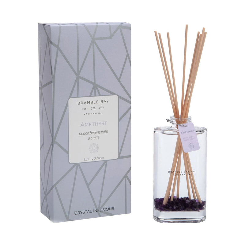 150ml Amethyst Crystal Infusions Scented Reed Diffuser - By Bramble Bay