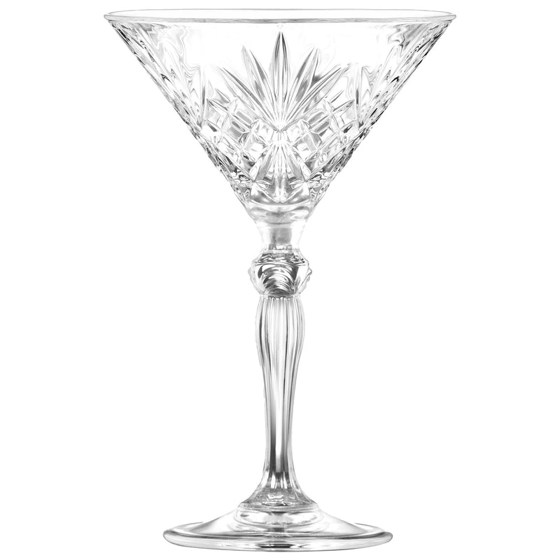 210ml Melodia Martini Glasses - Pack of 6 - By RCR Crystal