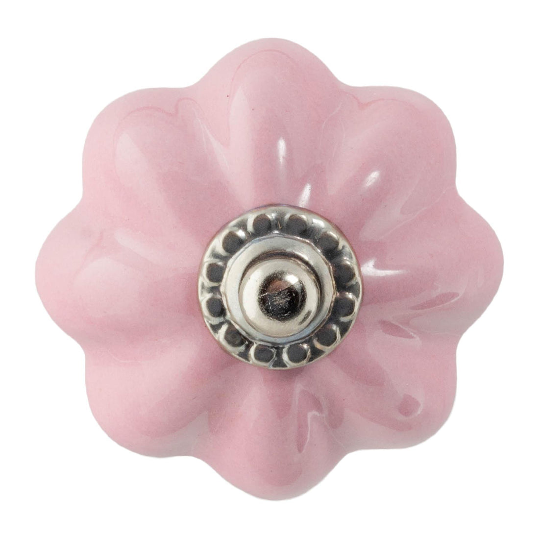 Pink 45mm Floral Ceramic Cabinet Knob