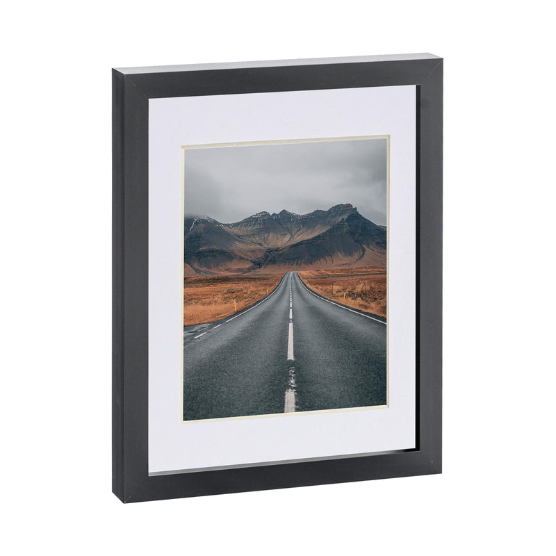 Black 8" x 10" Photo Frame with 5" x 7" Mount - By Nicola Spring