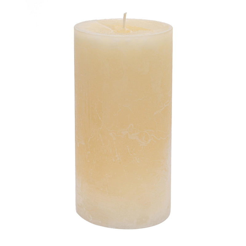 20cm Vanilla Round Pillar Candle - By Nicola Spring