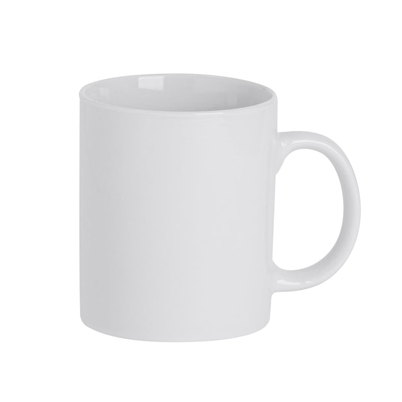 285ml White China Coffee Mugs - Pack of Six - By Argon Tableware