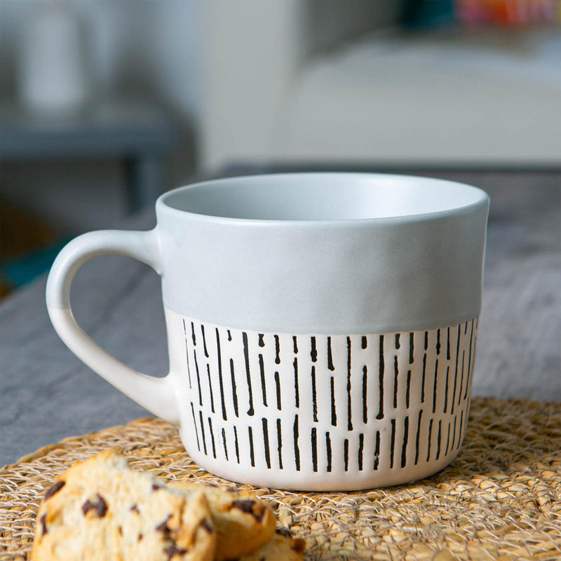 450ml Ceramic Dipped Dash Coffee Mug - By Nicola Spring
