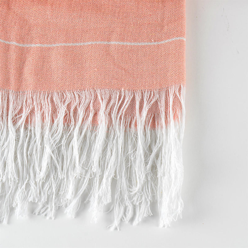 Turkish Cotton Pinstripe Bath Towel 170cm x 90cm - By Nicola Spring