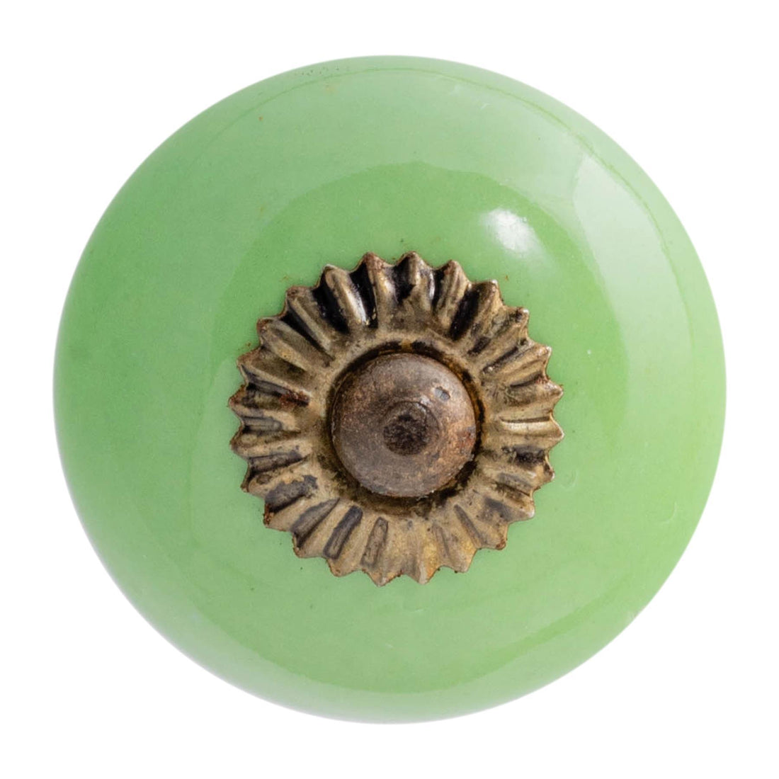 Green 45mm Round Ceramic Cabinet Knob