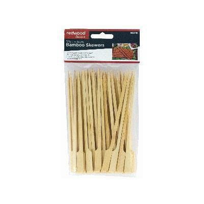15cm Bamboo BBQ Skewers - Pack of 50 - By Redwood