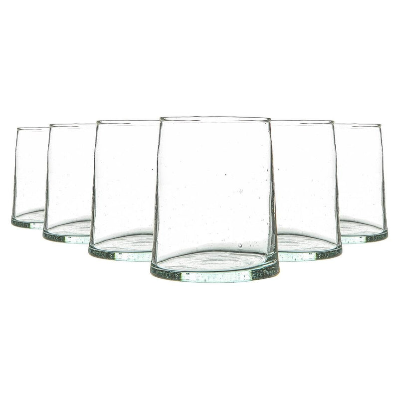 260ml Merzouga Recycled Tumbler Glasses - Pack of Six - By Nicola Spring