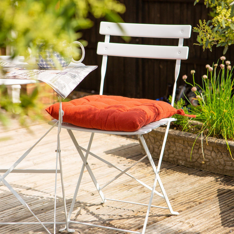 40cm Square Garden Chair Seat Cushion - By Harbour Housewares