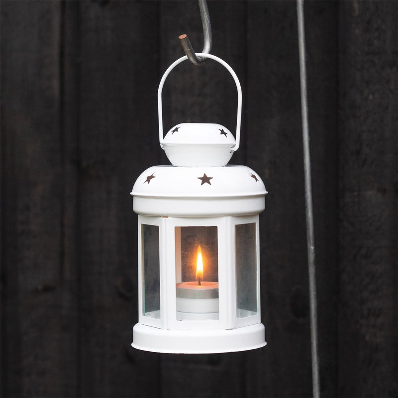 16cm Metal Hanging Tealight Lantern - By Nicola Spring