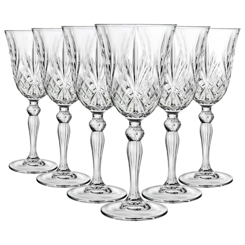 270ml Melodia Red Wine Glasses - Pack of 6 - By RCR Crystal