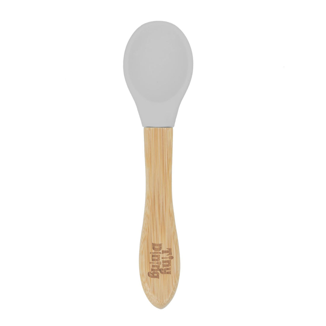 Bamboo Baby Weaning Spoon with Grey Silicone Tip