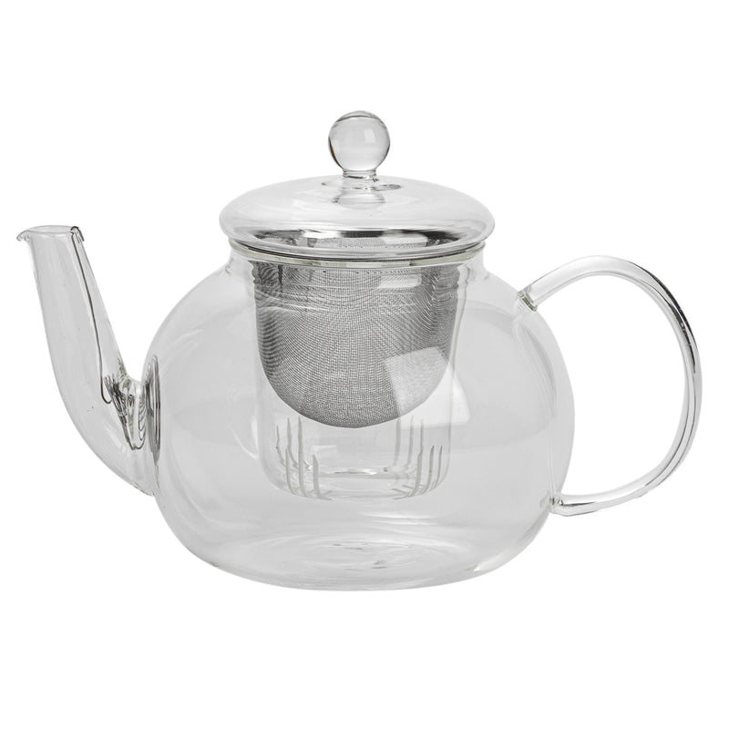 Large Glass 3 Piece Teapot - Suitable For Loose Leaf Tea Argon Tableware Teapot