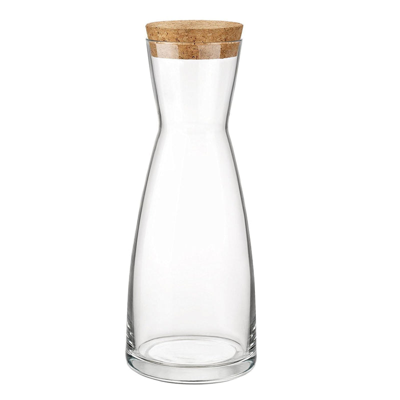 285ml Ypsilon Glass Carafe with Cork Lid - By Bormioli Rocco