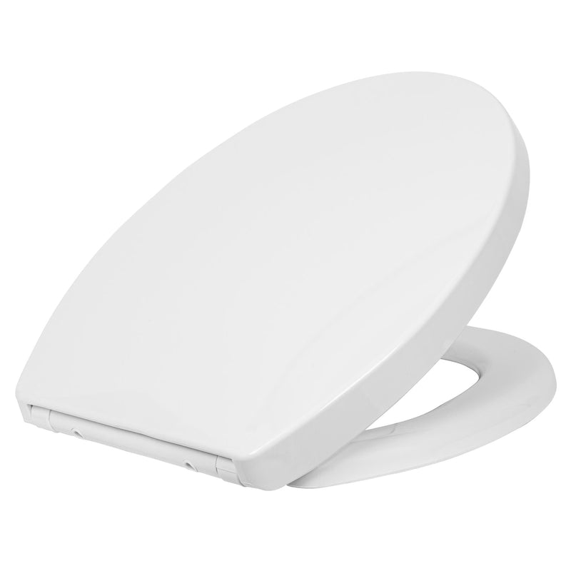 White Round Soft Close Toilet Seat - By Harbour Housewares