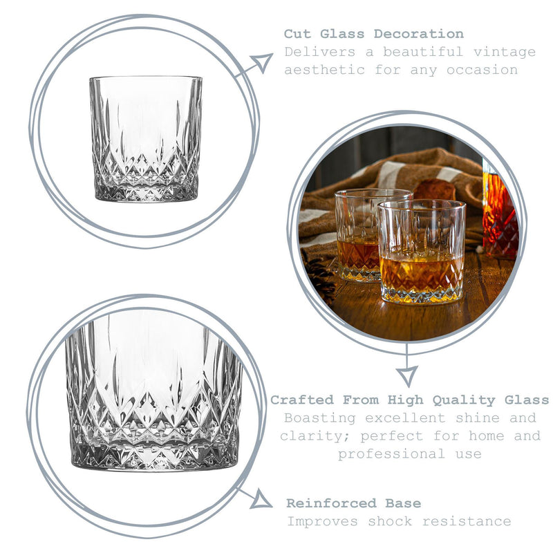 330ml Prysm Whisky Glasses - Pack of Six - By Argon Tableware