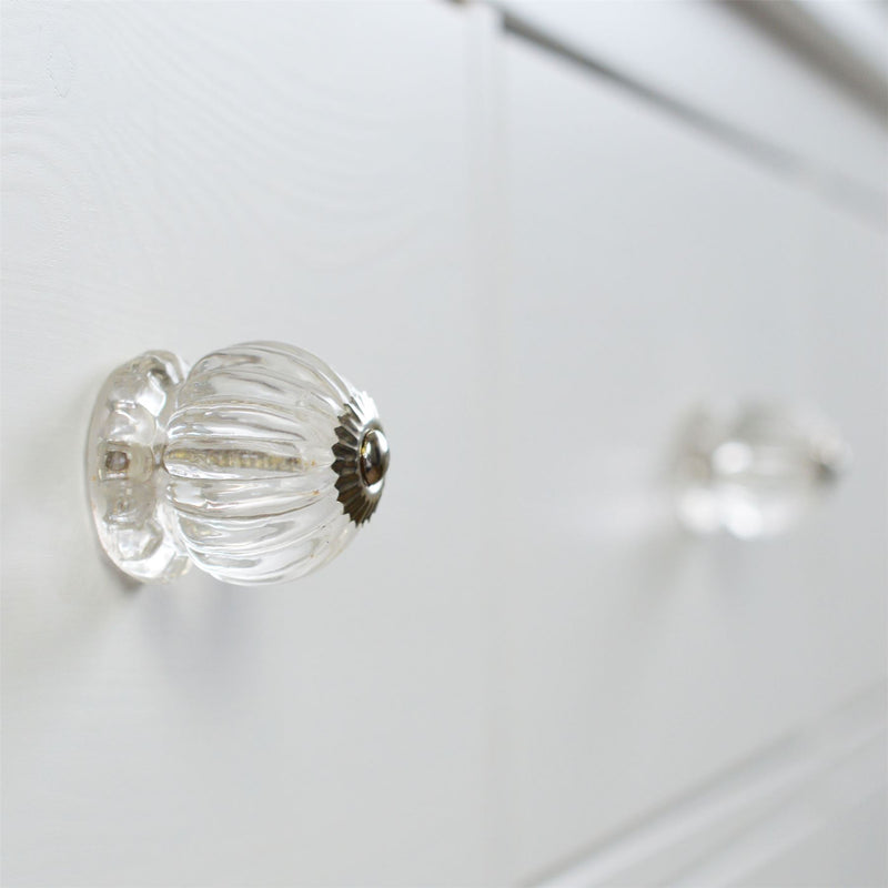 Button Glass Door Knob - By Nicola Spring