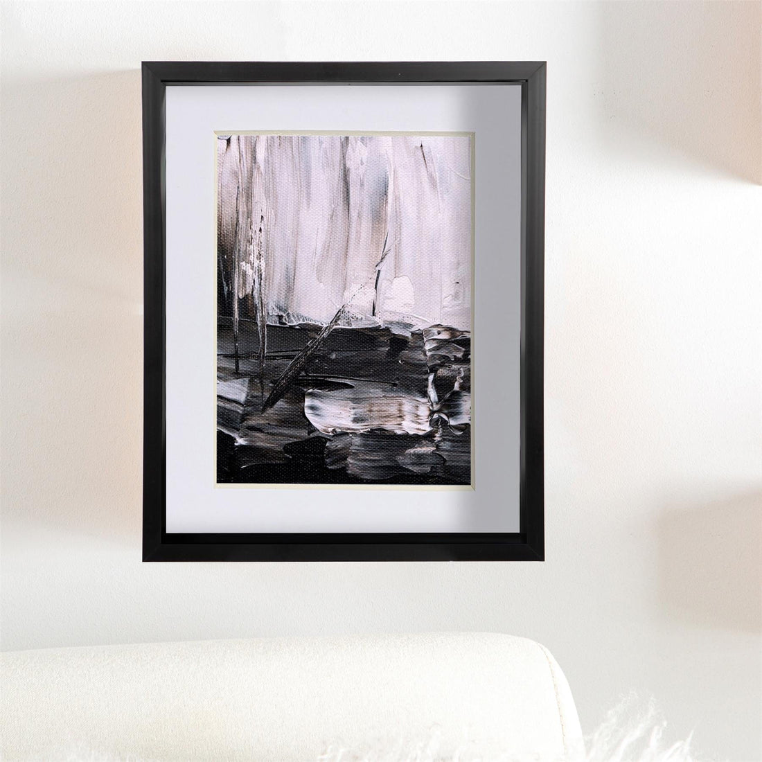 Black 8" x 10" Deep Shadow Box Photo Frame with 5" x 7" White Mount