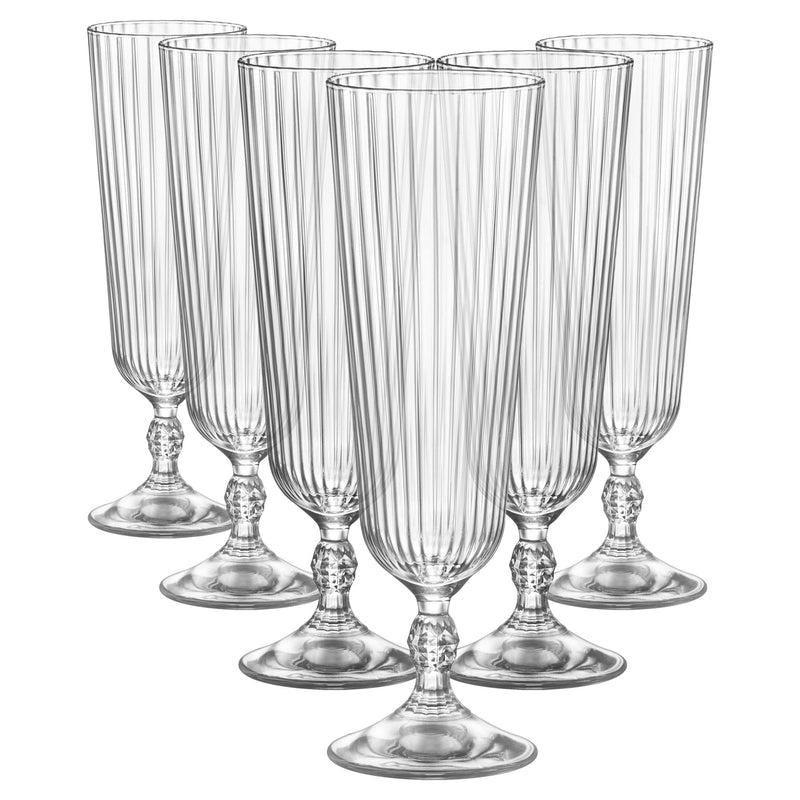 275ml America '20s Sling Cocktail Glasses - Pack of 6 - By Bormioli Rocco