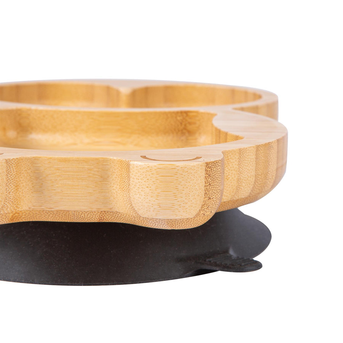 Pickles the Penguin Bamboo Plate with Black Suction Base