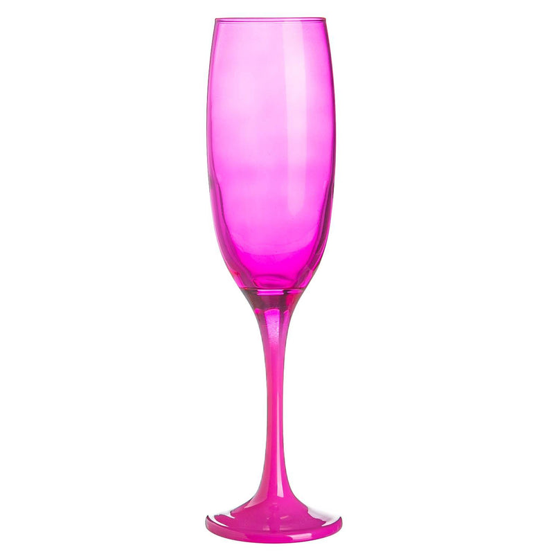 225ml Pink Champagne Flutes - Pack of Two - By Argon Tableware