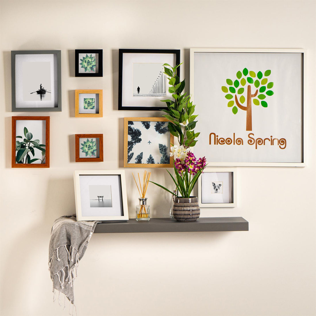 Ivory 6" x 6" Picture Mounts for 10" x 10" Frame - Pack of 10