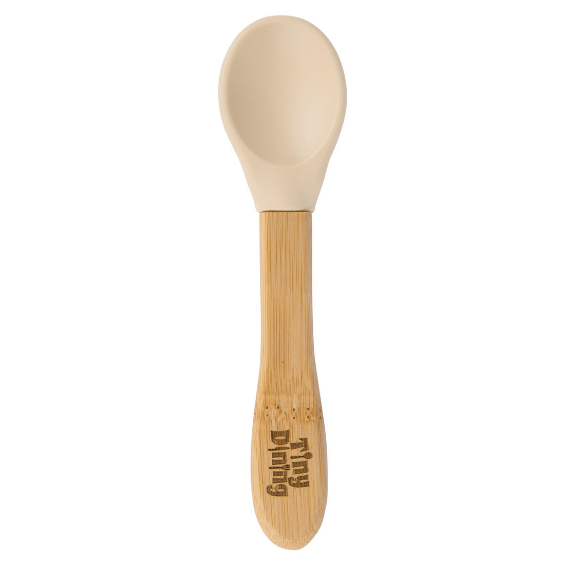 Bamboo Baby Weaning Spoon with Beige Silicone Tip