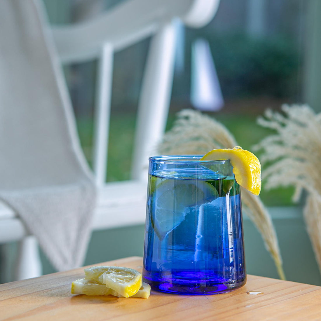 260ml Blue Merzouga Recycled Tumbler Glasses - Pack of Six