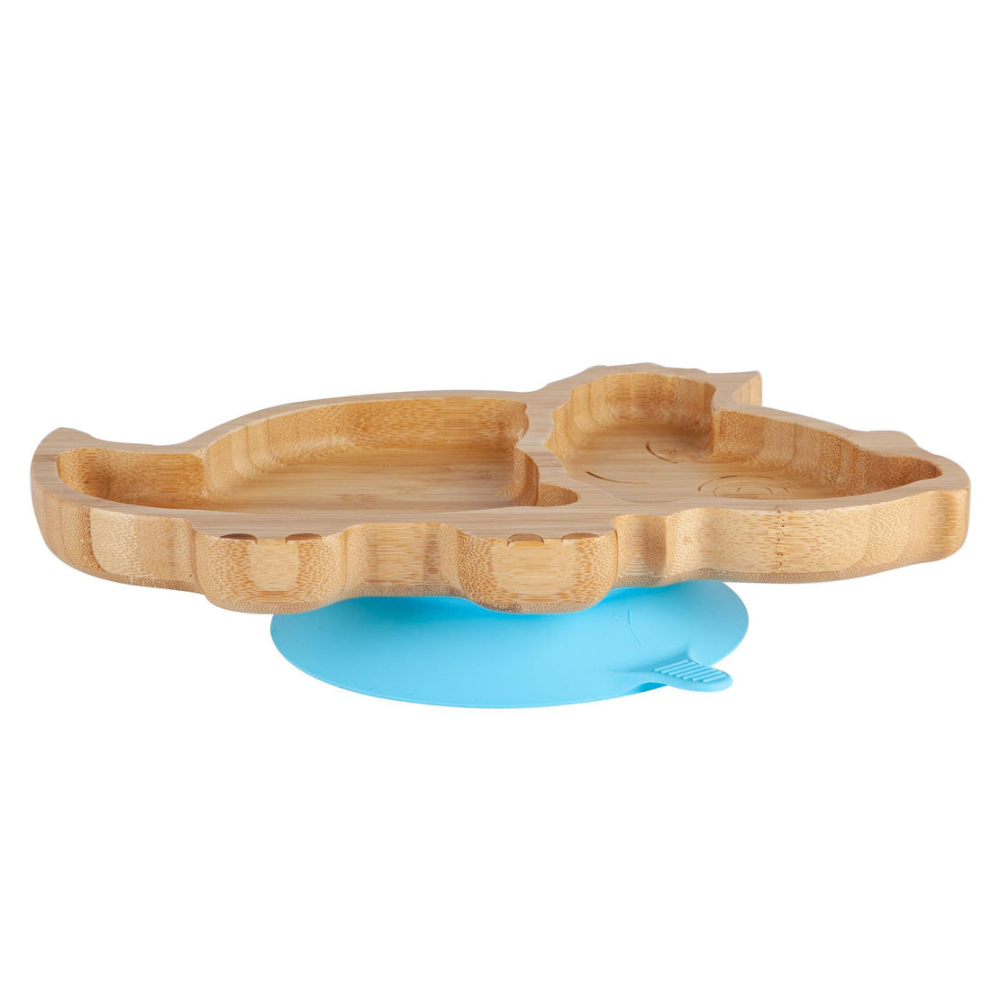 Dani the Dinosaur Bamboo Plate with Blue Suction Base