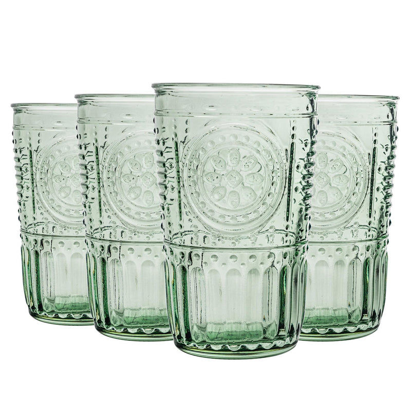 340ml Romantic Highball Glasses - Pack of Four - By Bormioli Rocco