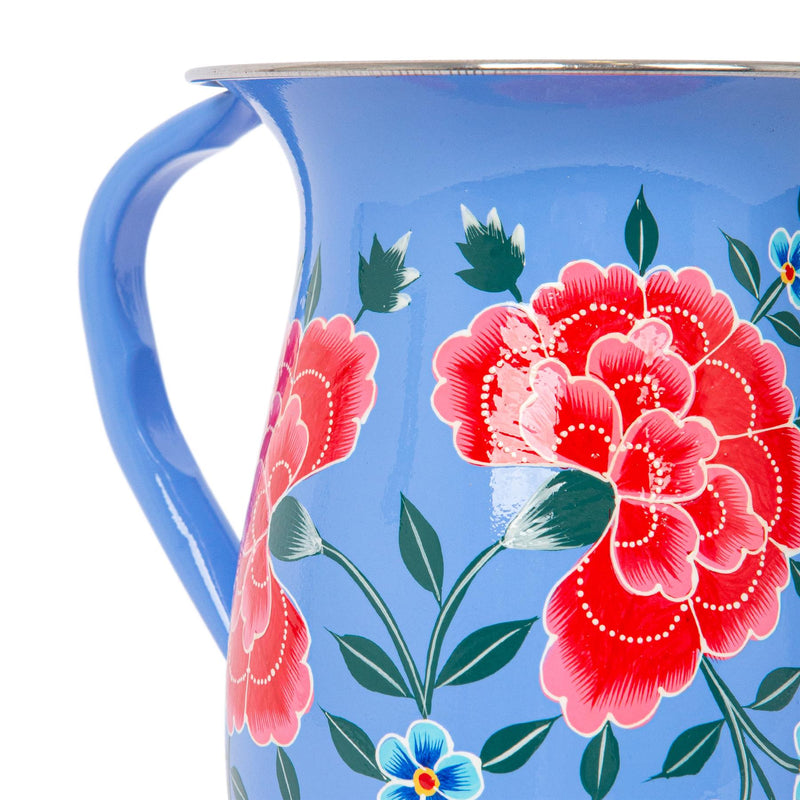 Peony 1.7L Hand-Painted Picnic Water Jug - By BillyCan