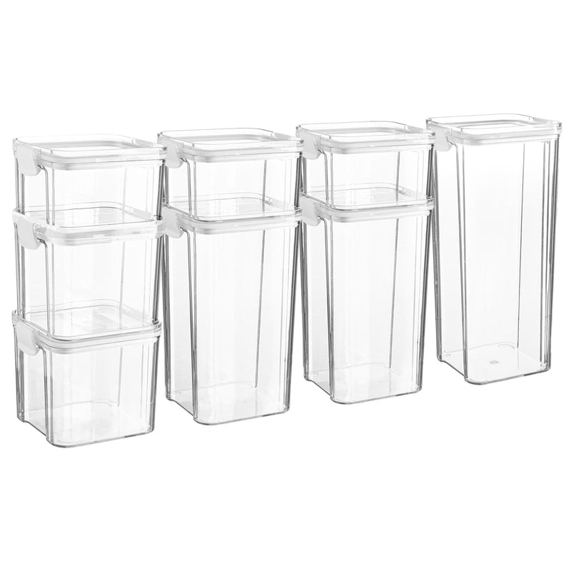 8pc Plastic Food Storage Containers Set - By Argon Tableware