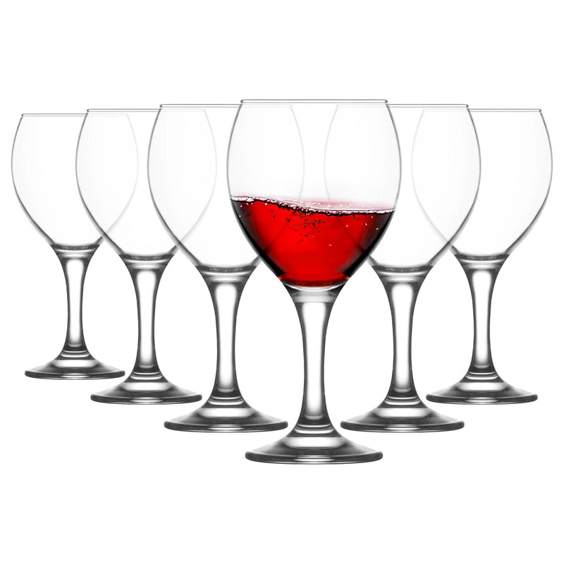 365ml Misket Red Wine Glasses - Pack of 6 - By LAV