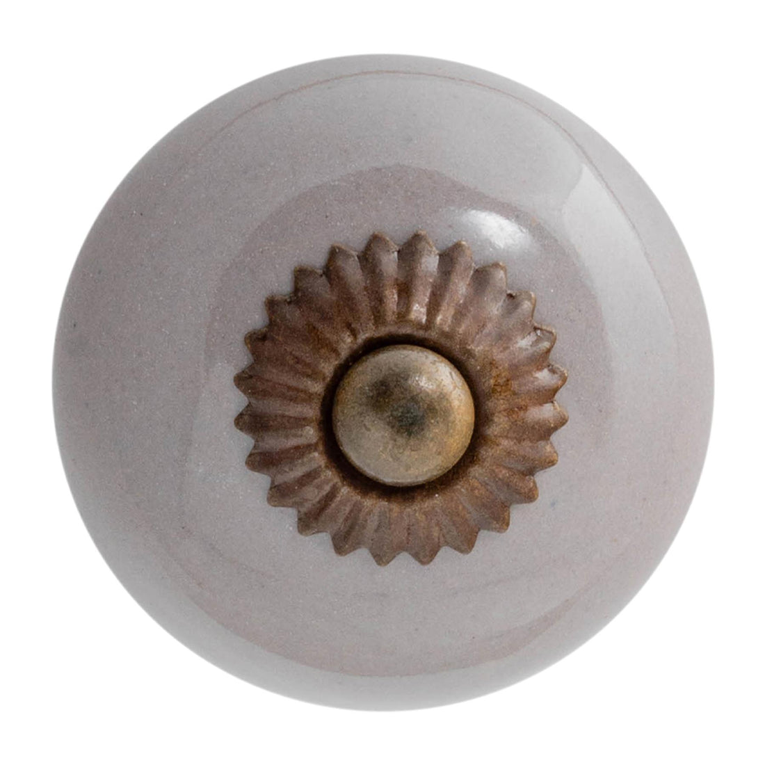 Grey 45mm Round Ceramic Cabinet Knob