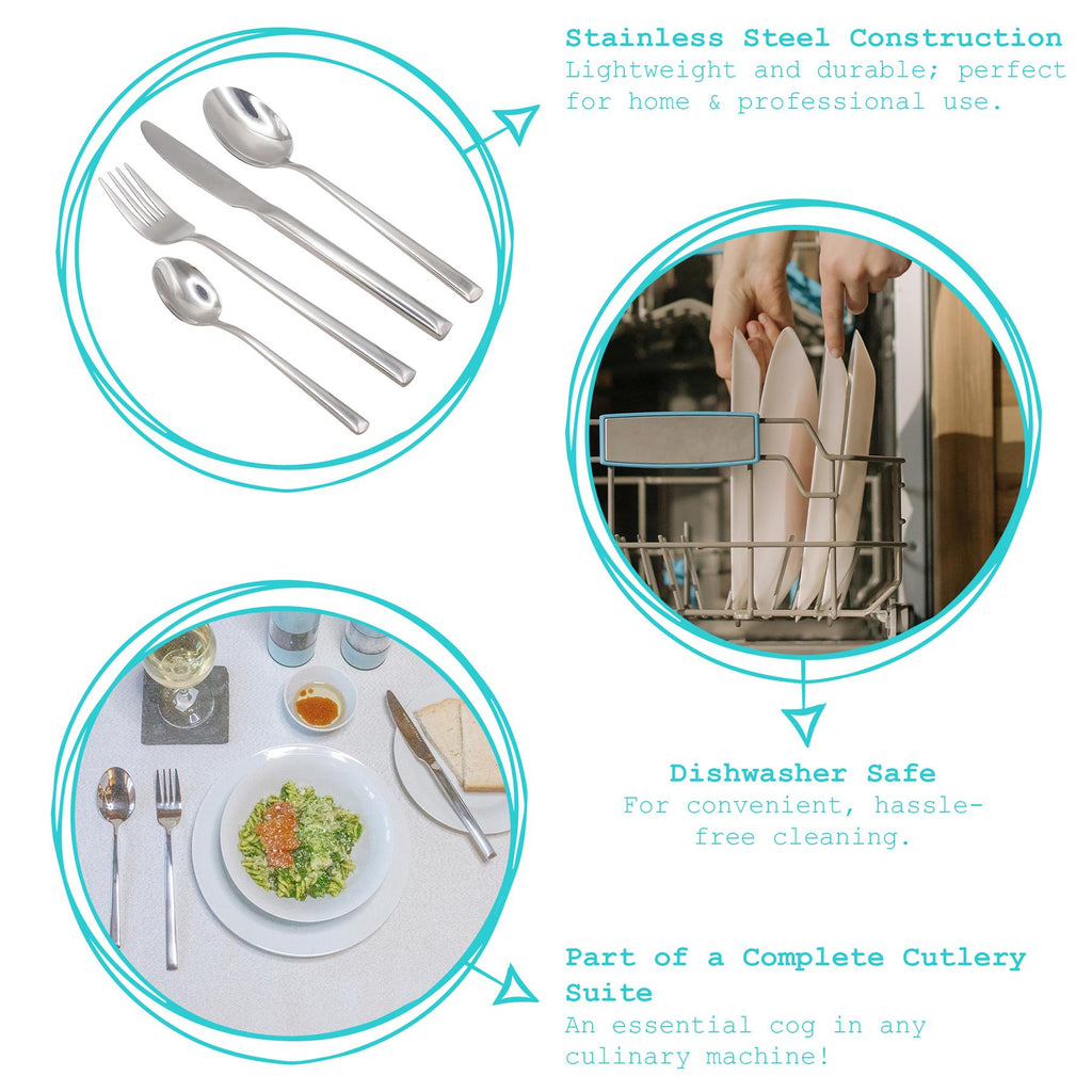 21cm Tondo Stainless Steel Dessert Spoons By Argon Tableware