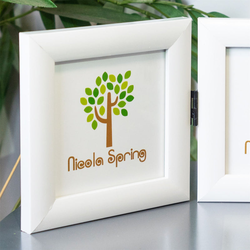 4" x 4" Freestanding Double Photo Frame - By Nicola Spring