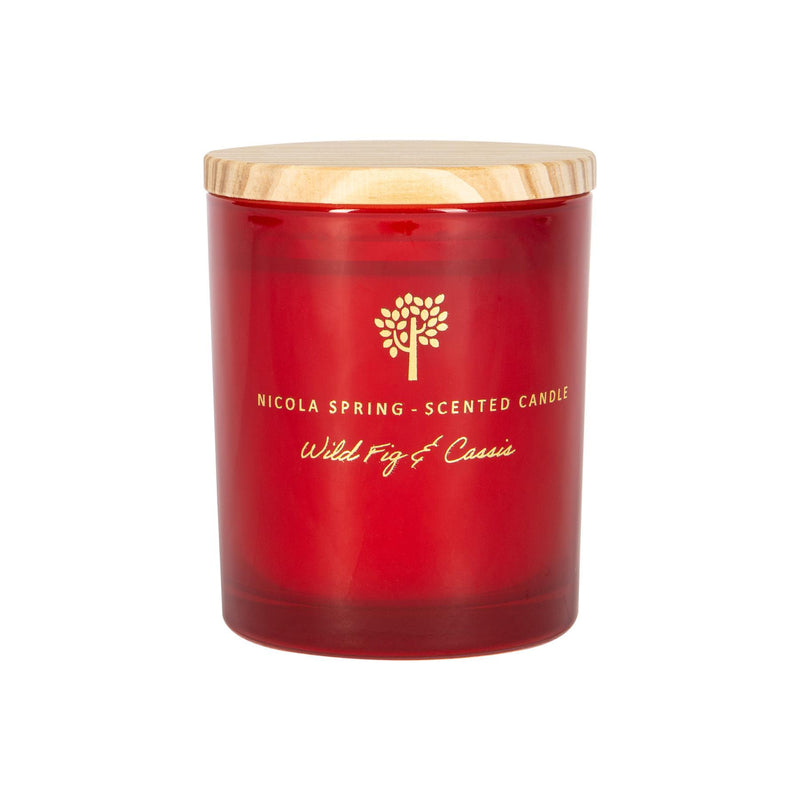 130g Wild Fig & Cassis Soy Wax Scented Candle - By Nicola Spring