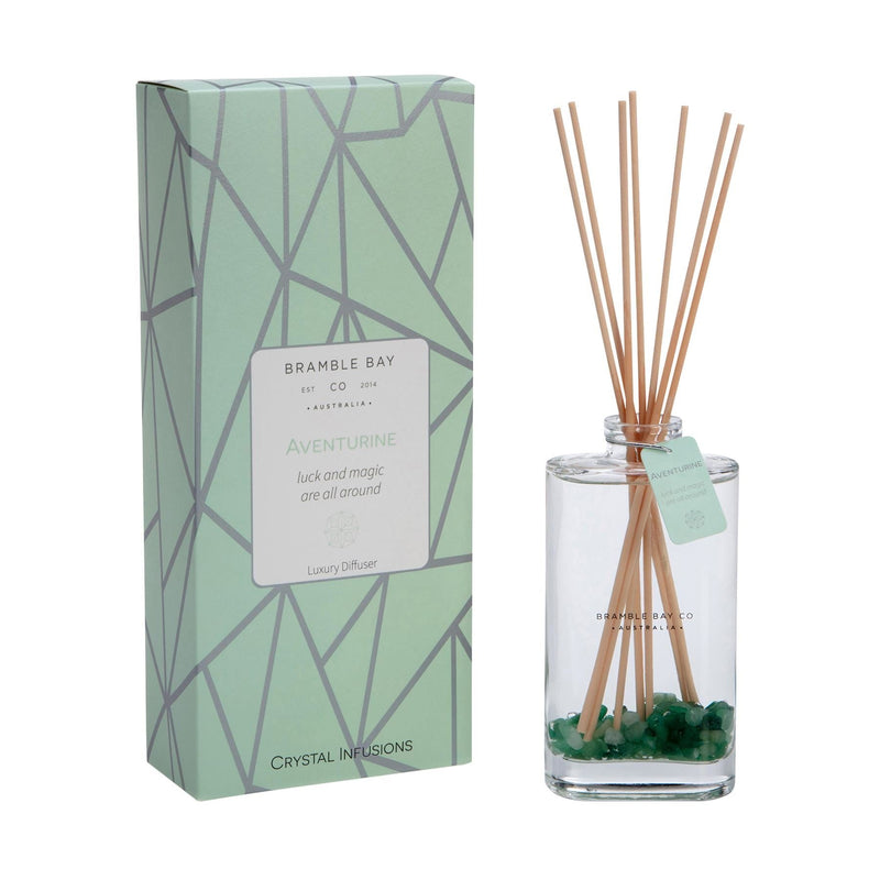 150ml Aventurine Crystal Infusions Scented Reed Diffuser - By Bramble Bay