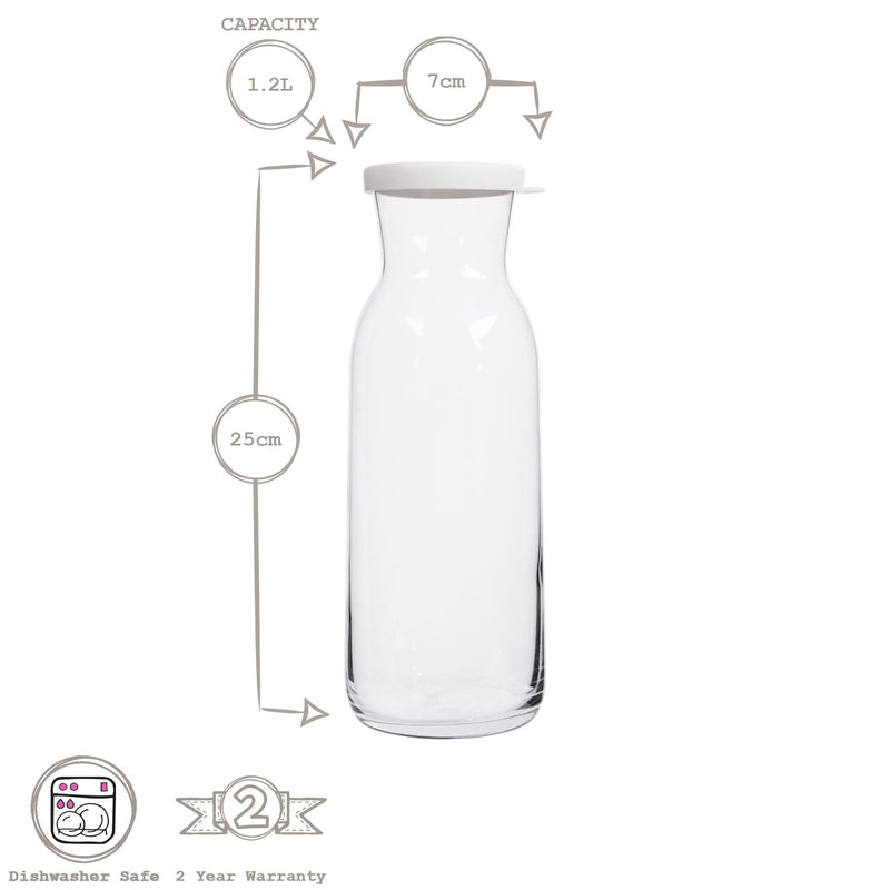 1.2L Fonte Glass Carafe - By LAV