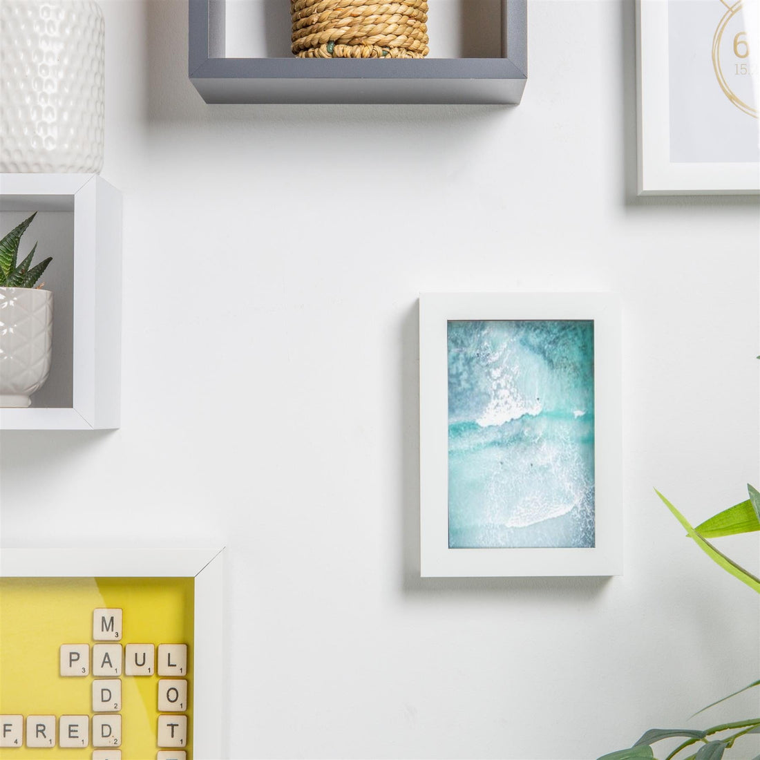 4&quot; x 6&quot; White 3D Box Photo Frame