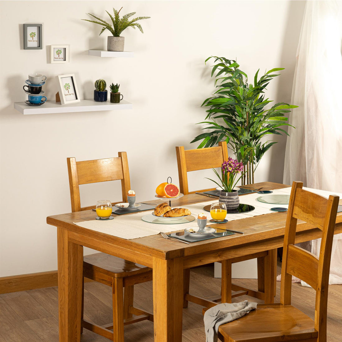 12pc Grey Glass Placemats &amp; Coasters Set